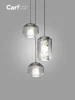 Modern Minimalist Living Room Dining Room Marble Glass Chandelier Creative Indoor Bedroom Bedside Stairs Ceiling Lamp 2