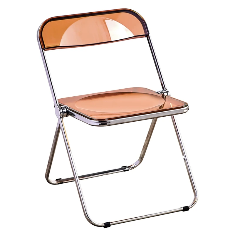 Folding chair acrylic stool transparent chair fashion net red clothing store photo simple home ins dining