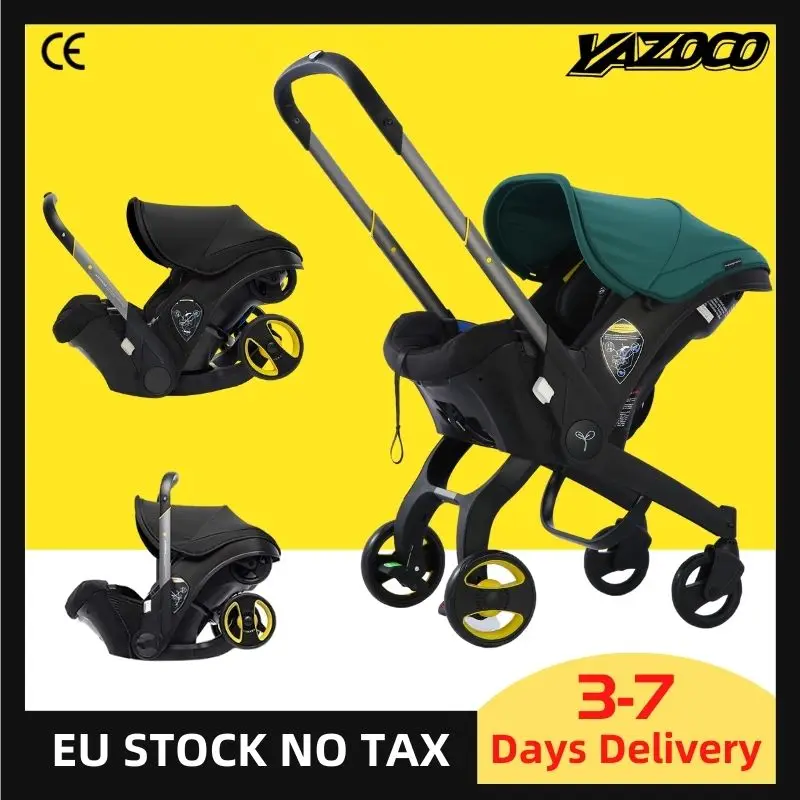 4in1BabyStrollerSafetyCartCarriageLightweightFoldingMulti
