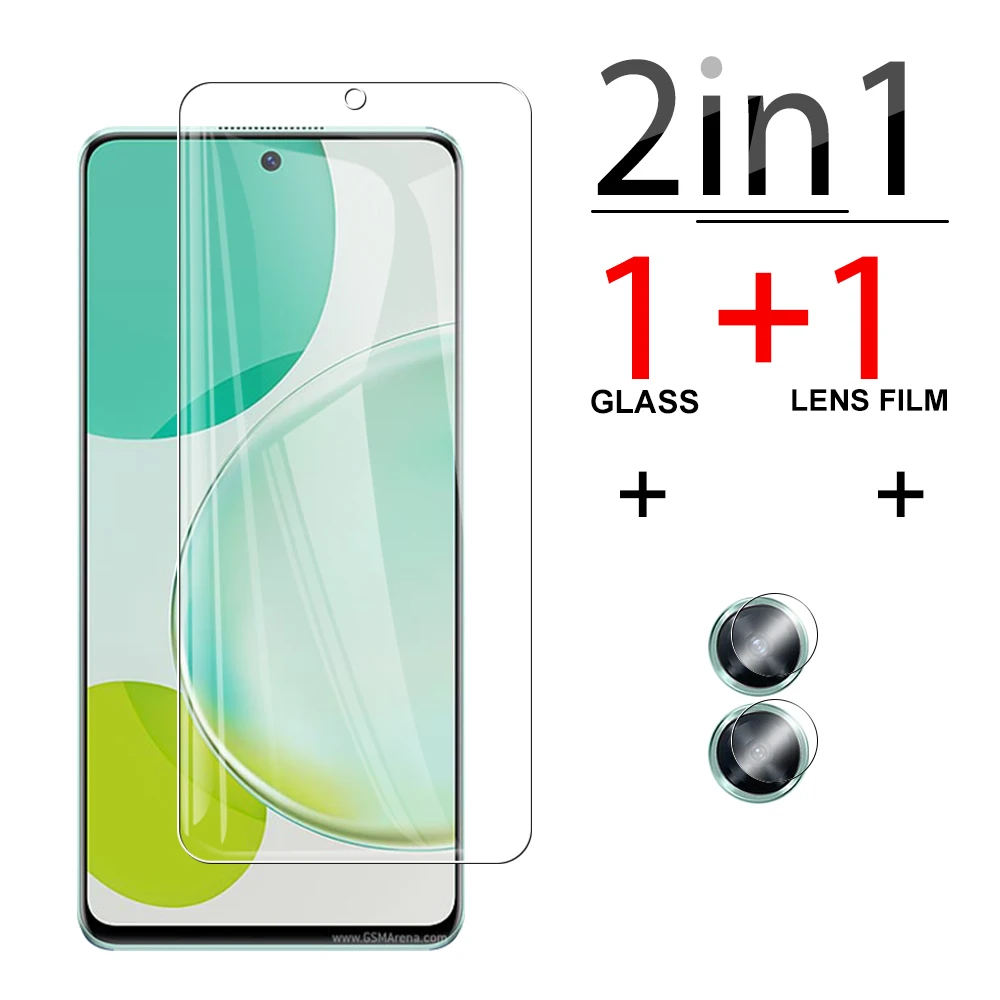 

2 в 1 для Huawei nova 11 11i 10 9 SE 8i 7 Y91 Y90 Y71 Y70 Enjoy 60X 50Z 50 Защита для объектива Y6P P40 Mate 60 защитное стекло