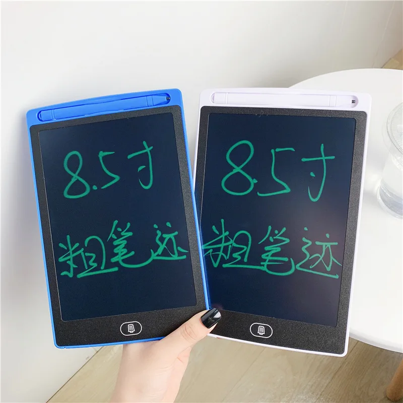 8.5 인치 LCD 필기 태블릿 낙서 연습 쓰기 그림 그리기 도구 어린이 전자 필기 태블릿