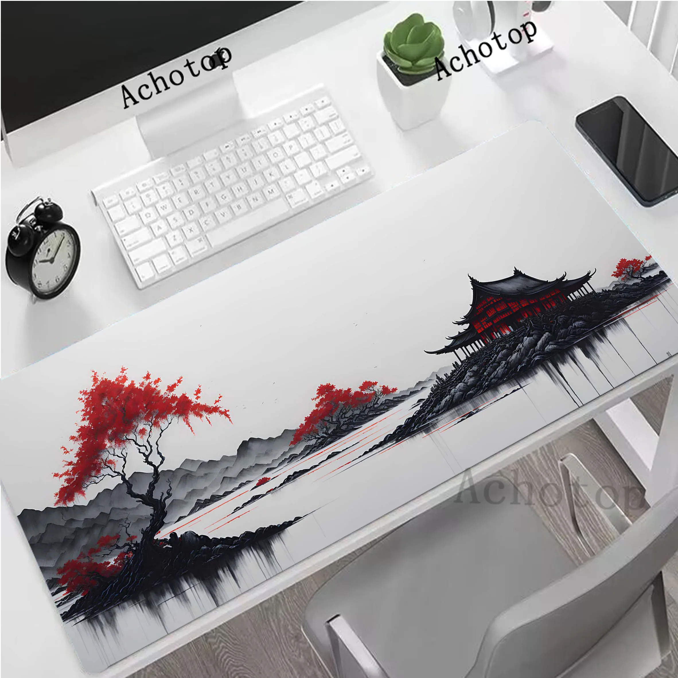 

Chinese Painting Gaming Mousepad Locking Edge Gamer Speed Accessories Keyboard Pads Computer Mouse Pad Large Mouse Mat XXL