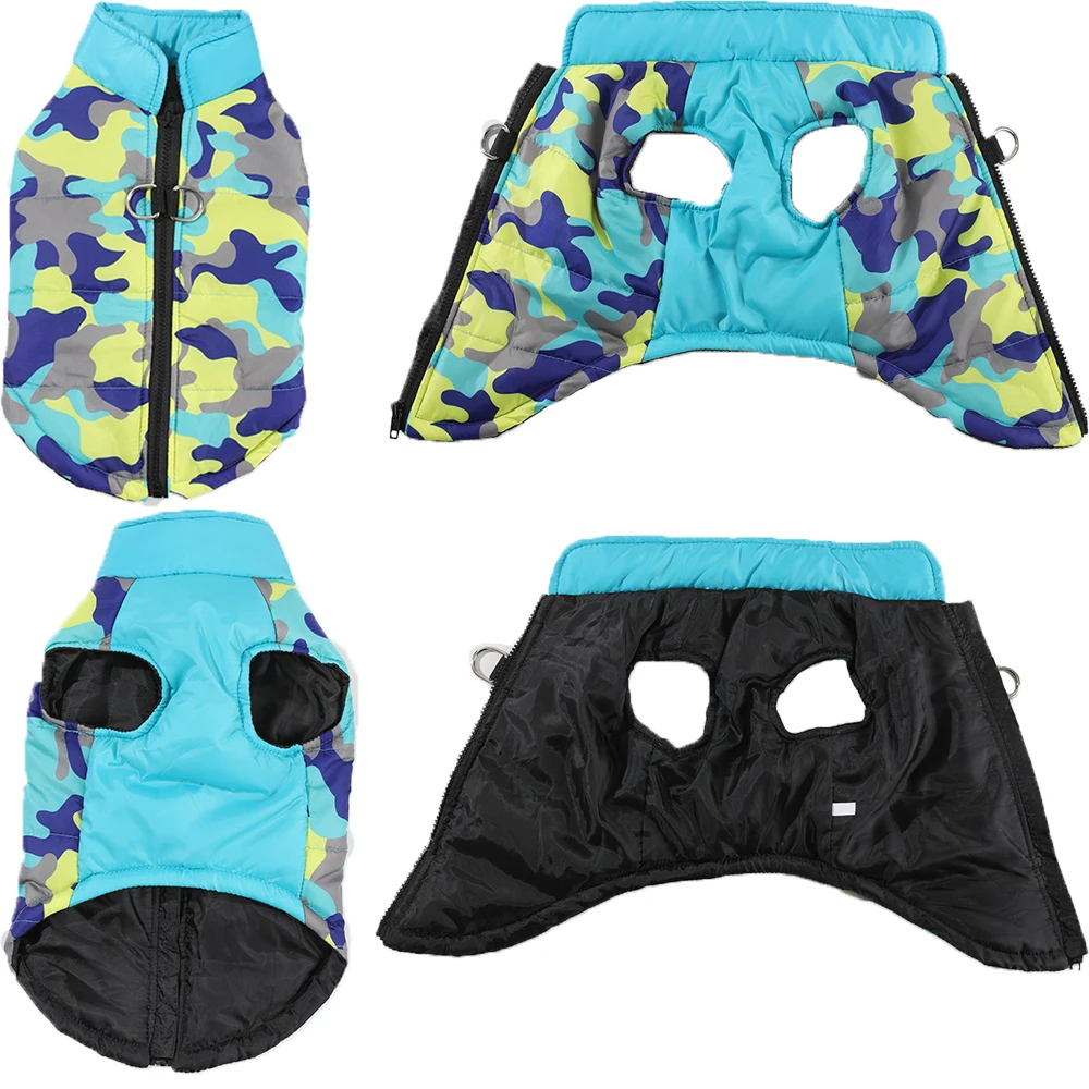 Veste d'Hiver Chien Imperméable Camouflage - 2025 - Doglovedesign : Vêtement et accessoires pour chiens