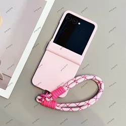 Chic Pastel Dual - Tone Smooth Phone Case with Anti - Loss Strap, Shockproof Cover - Razr 50ultra (A)