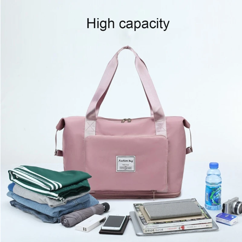 Large Capacity Folding Travel Luggage Storage Bag Waterproof Oxford Cloth Handbag for Men Women Duffle Bag
