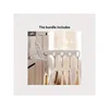 Portable 5-Clip Folding Clothes Hanger - Space Saving For Travel, Dorm, Home Use, Laundry Drying Rack 5