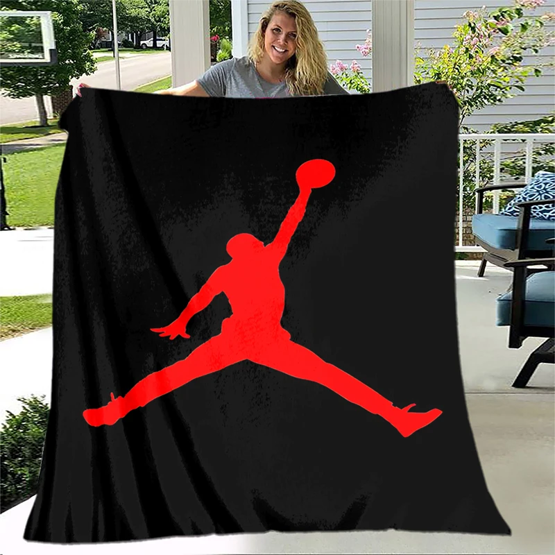 Modern Flannel Blanket Gedruckt Bettdecke Geschenk Cover Basketball Art Soft Plush Sofa Bed Throwing Cartoon Picnic Blankets
