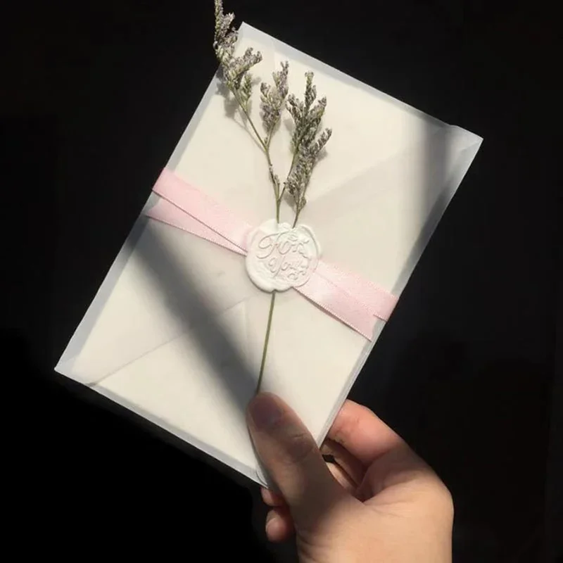 Translucent Sulfuric Acid Paper Envelopes DIY Postcard/Card Storage Wedding Invitations Gift Packaging 20pcs mailing envelopes