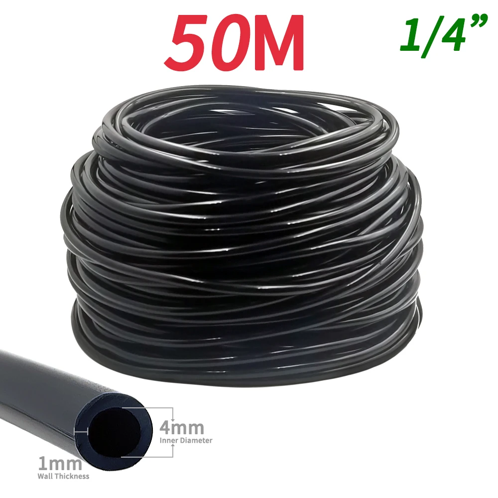 Oase 5-100m Garten bewässerungs schlauch 4/7mm PVC-Mikro-Bewässerungs rohr Tropf bewässerungs schlauch Sprinkler 1/4 ''Rasen balkon Gewächshaus – Detail 1