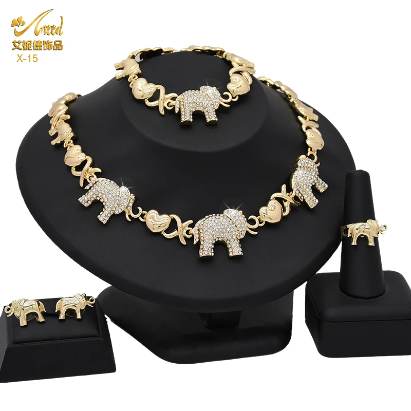 Elephant jewelry set best sale