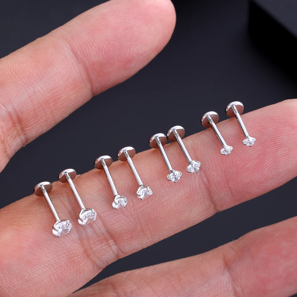 OUFER Body Piercing Titanium Labret Piercing Jewelry