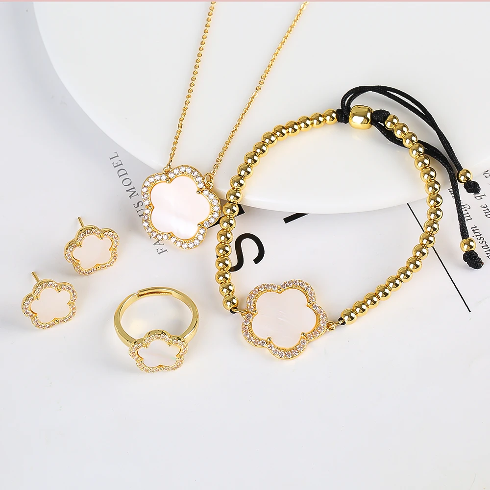 Van Clef Clover Bracelet Designer Womens Jewelry With Original