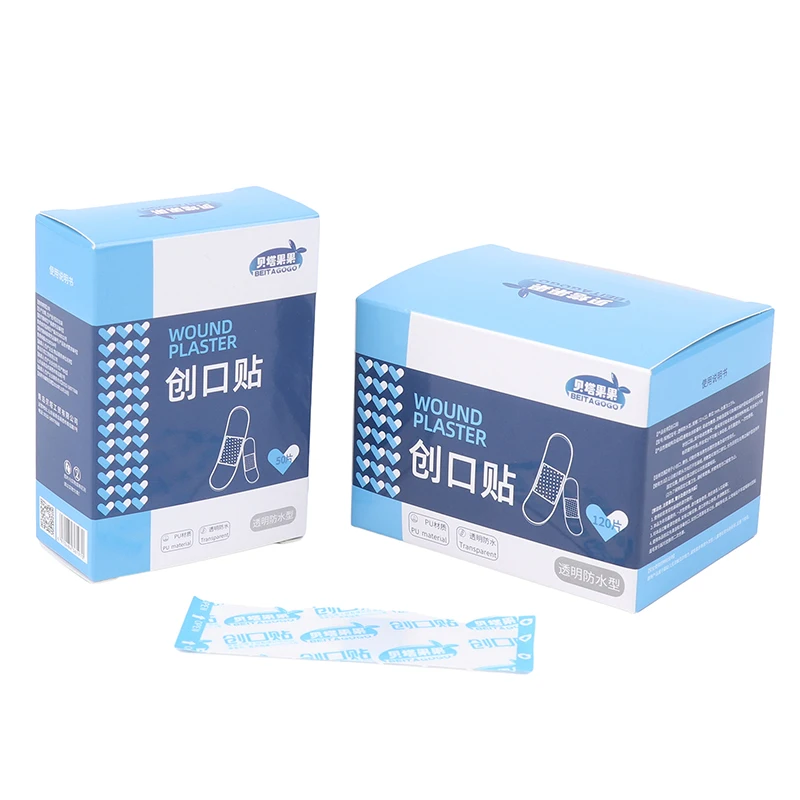 50/120 stücke pu transparent wasserdicht Pflaster Kleber medizinische Streifen Wund pflaster für Sport baden Schutz Erste Hilfe – Detail 10