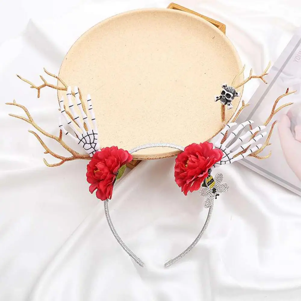 Christmas Headbands Santa Tree Elk Antlers Headband Kids Adult Headwear Reindeer Ornaments Christmas Decorations Party Cosplay