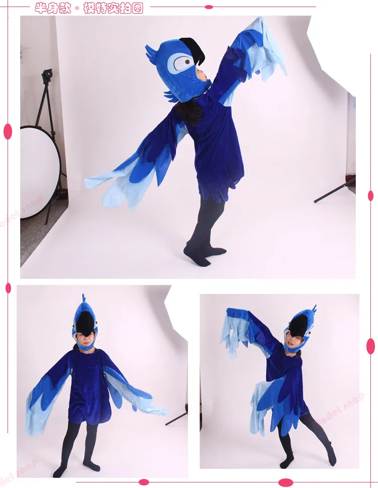 New Kids Parrot Cosplay Costumes Adult Children's Dress Up Birds