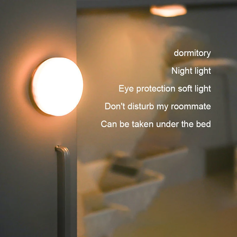 Intelligent Human Body Induction Night Light Led Corridor Charging Aisle Wardrobe Wireless Bedroom Light