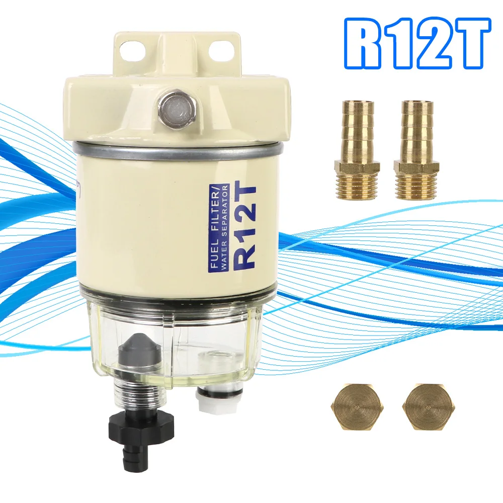 

Fit For Lawn Mower Diesel Engine Boat Oil Water Separator Pump Fuel Filter SPIN-ON Replacement 120AT 3/8 Inch NPT ZG1/4-19 R12T