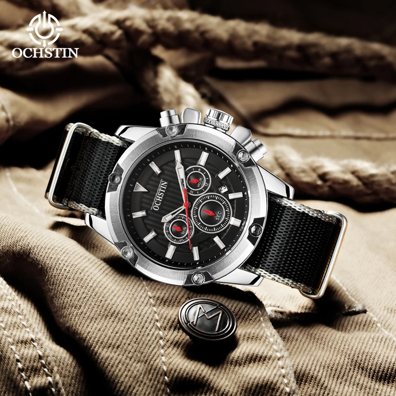 Ochstin 2024 New Business High end Luxury Original Multi functional Machine Movement Waterproof Watch Men's Quartz Watch