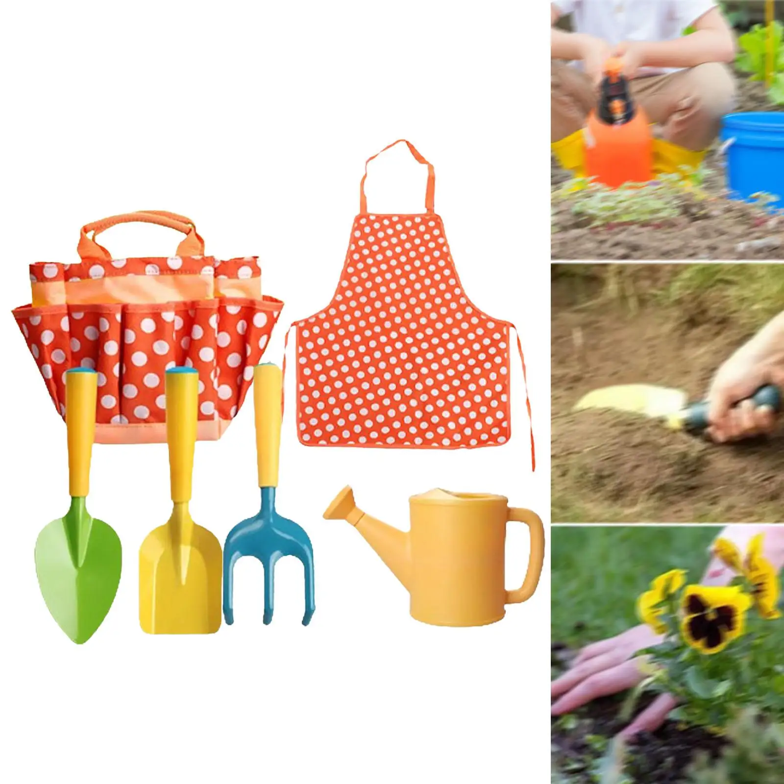 Kids Gardening Set Kids Gardening Tote Bag Rake Gifts Garden Beach Sand Tool