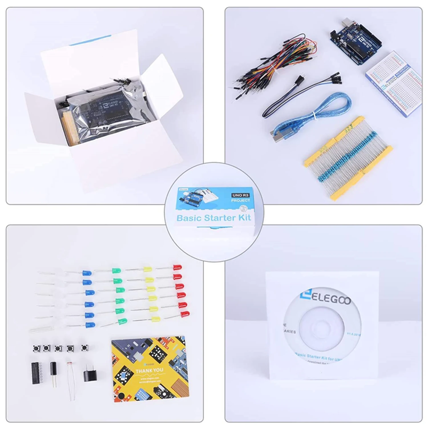 ELEGOO UNO Ʈ ⺻ Ÿ ŰƮ, Tutorial  UNO R3  Arduino IDE DIY  ŰƮ ȣȯ 