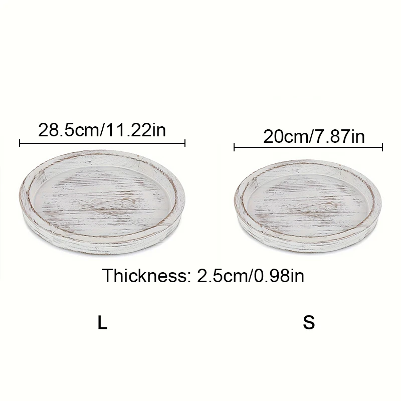 New Wooden Tray Fruit Storage Tray Candle Holder Multifunctional Tray Candle Holder Tray Kitchen Countertops Home Decoration 6