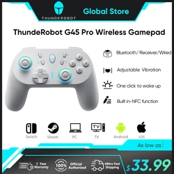 ThundeRobot G45 Pro Three-mode Wireless Gamepad Gaming Controller Hall Effect Built-in NFC for Switch Windows PC STEAM TV