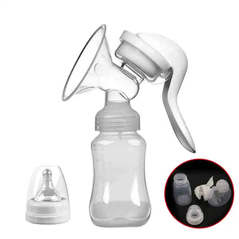 Manual Breast Pump Powerful Baby Nipple Suction Feeding Milk Bottles Breasts Pumps Bottle Sucking Hand-type Baby Breast Pump breast pump