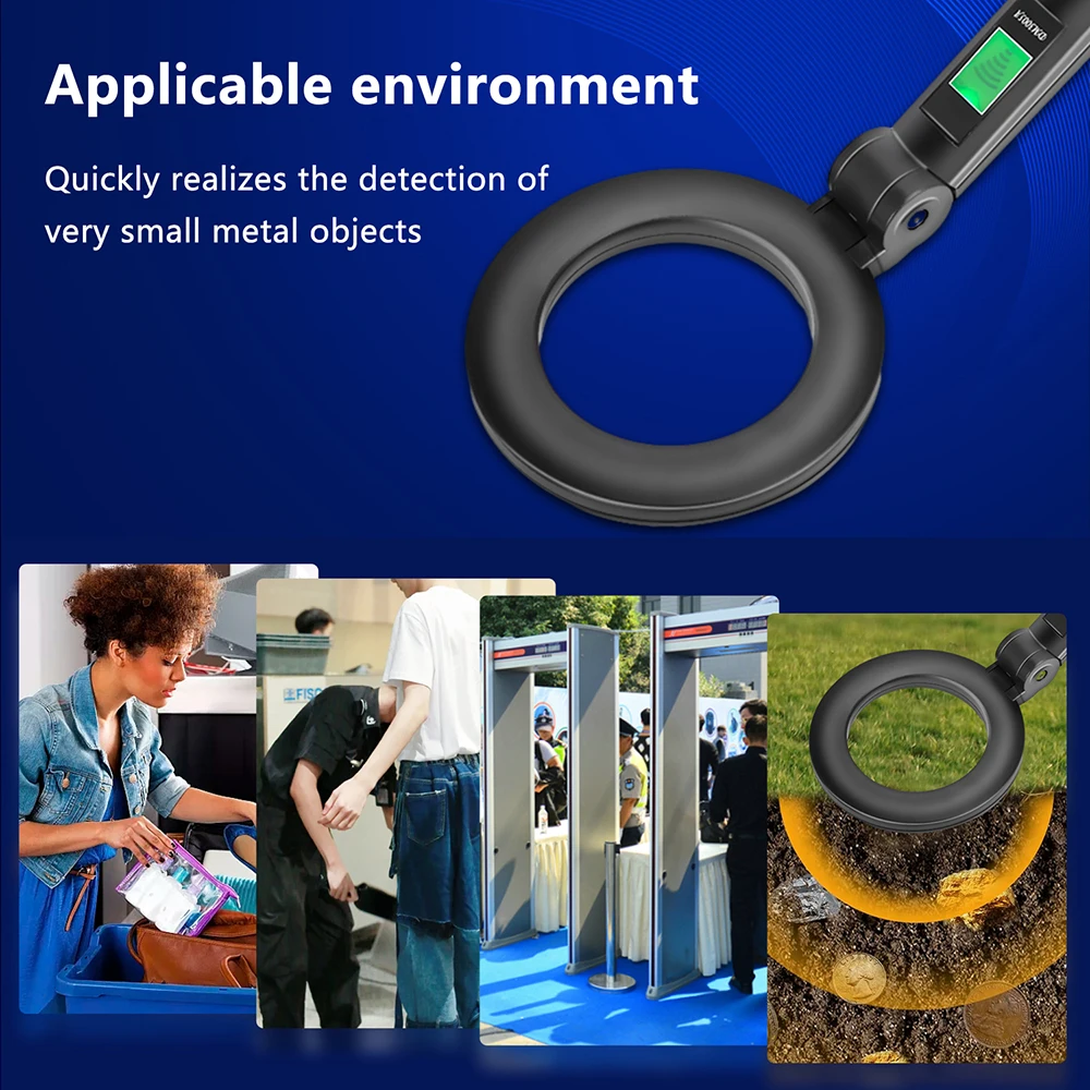 Metal Detector Handheld Alarm High Sensitivity Scanner Metal Detector Tool Security Metal Detector Treasure Gold Digger DM3005A 3