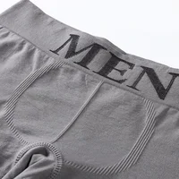 5 pièces Style mince hommes haute élastique couleur unie confortable Boxer slips culottes respirant collants 1