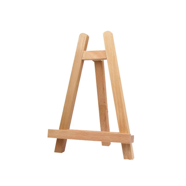 Wooden Photo Frame Display Easel 27 5cm Mini Tripod Stand for Paintings Artwork Sturdy Material Beginner Artists 6