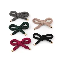 New Hemp rope weaving Cute Creative Classic All-match Small Bowknot Girl Hair Clips Kids Hairpins Children Hair Accessories
