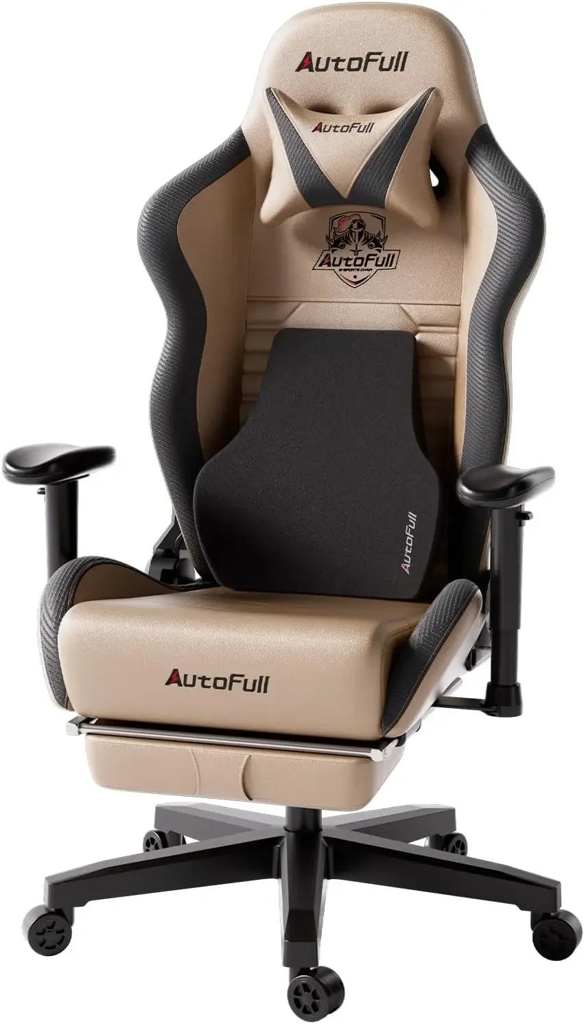 

Кресло для игр autofull, компьютерный стул с эргономичной поддержкой поясницы, регулируемая спинка из искусственной кожи с высокой спинкой, В гоночном стиле, Sw