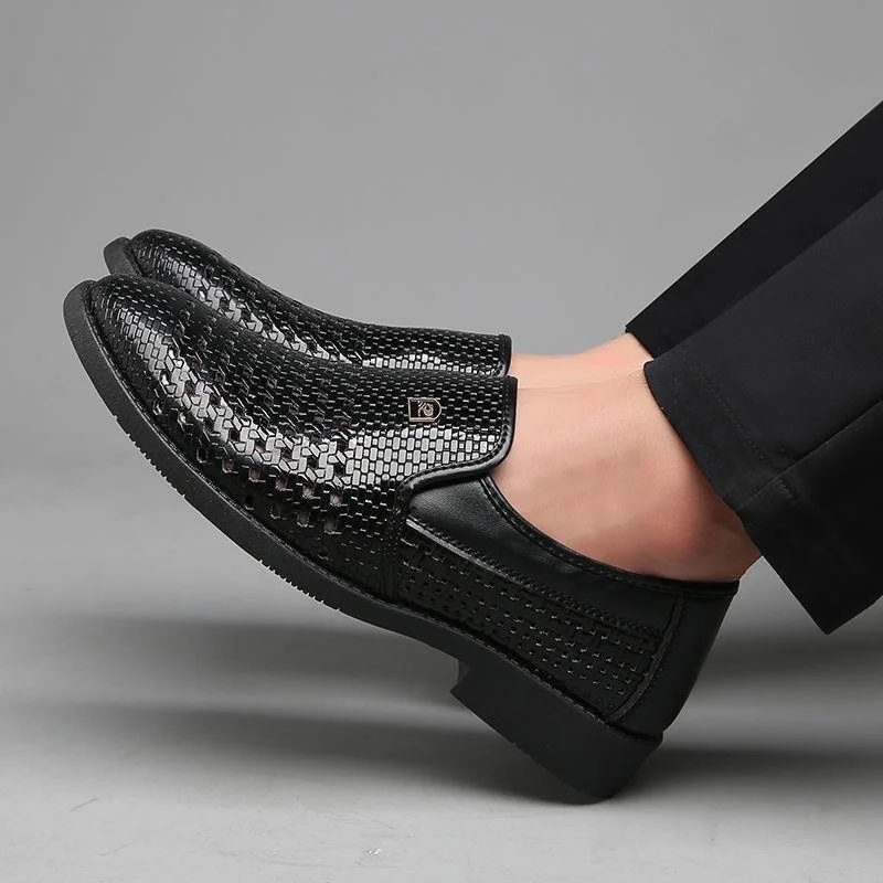 Tanie Leather Shoes Fashion Summer New Men's Sandals Shoes sklep