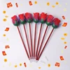 Wholesale 24 Pcs Big Red Rose Ballpoint Pens - Perfect for Gifting and Personal Use Valentine's Day Flower 1