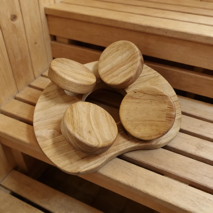 360 °   หมอนซาวน่าแบบปรับได้ อุปกรณ์เสริมสำหรับซาวน่าสำหรับอาการคอตึง ปวดไหล่ ผ่อนคลายศีรษะ 1