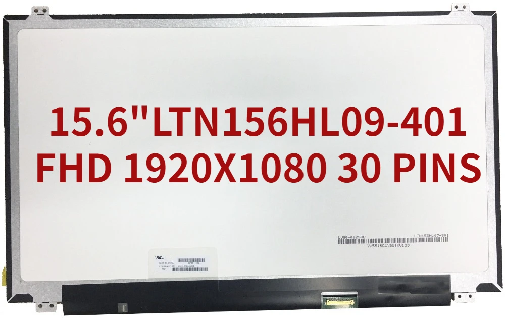 

ЖК-экран 15,6 дюйма IPS матрица ноутбука LTN156HL09-401 FHD 1920X1080, 30 контактов, матовая панель