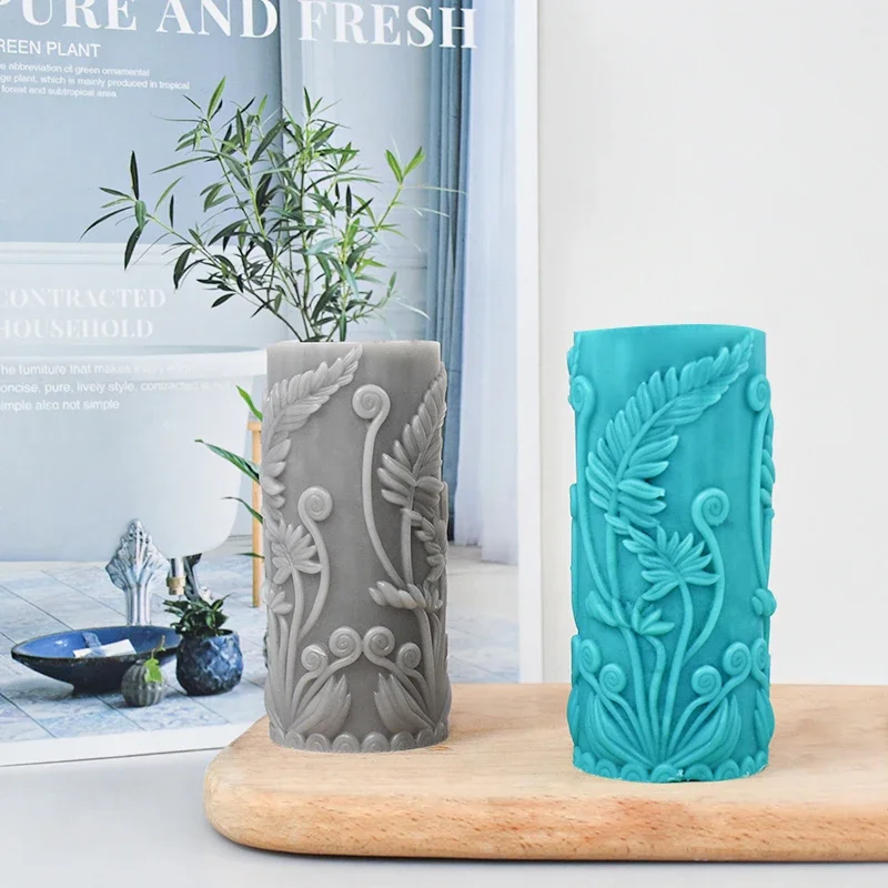CPAOWEHF Stampo in silicone a forma di foglia per candele in resina strumento per candele stampi ornamenti fatti a mano decorazioni per la casa forniture