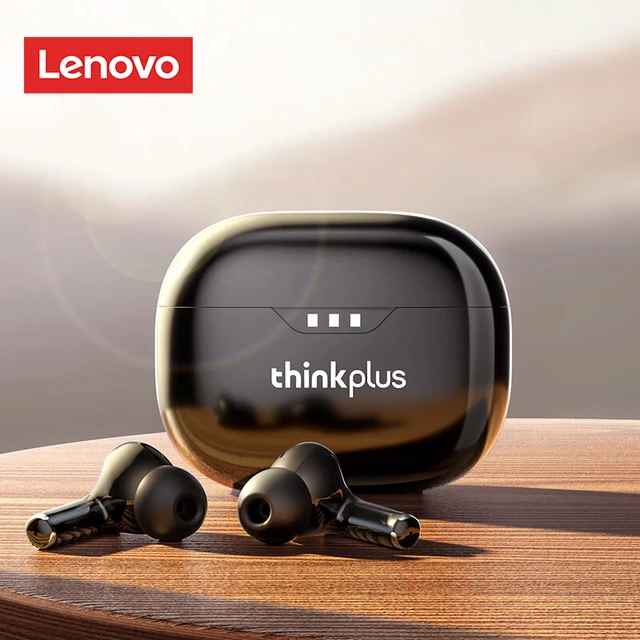 Lenovo-Auscultadores Bluetooth Sem Fio Originais, Auscultadores