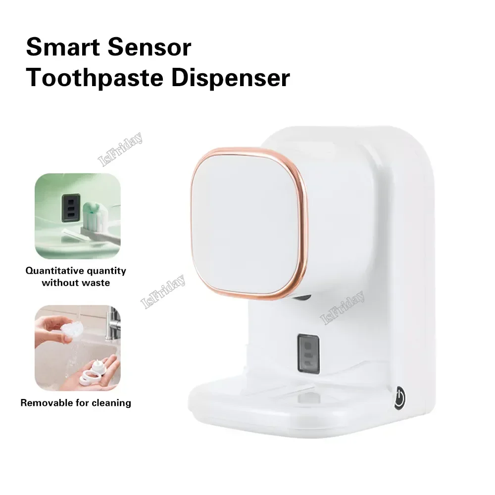 

Squeezer Smart Sensor Accessories Mode Tooth Automatic Wall Electric Dispenser Toothpaste USB Bathroom Mounted Paste 3 Removable