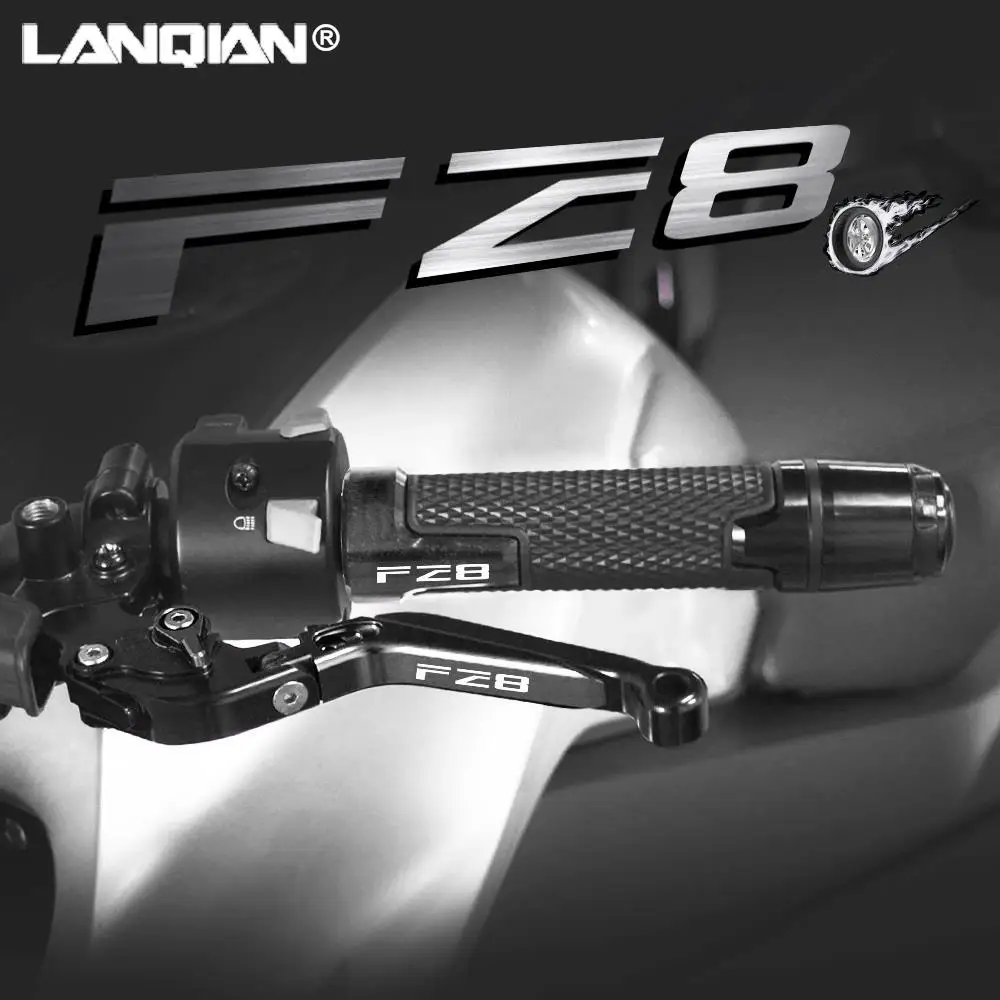 

For Yamaha FZ8 Motorcycle Accessories Aluminum Brake Clutch Levers Handlebar Hand Grips Ends FZ 8 2010-2018 2014 2015 2016 2017