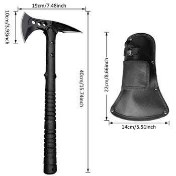 ABS Handle Tactical Axe Outdoor Camping Survival Axe Chopping Trees Self-defense Multi-function Rescue High-end Axe 3