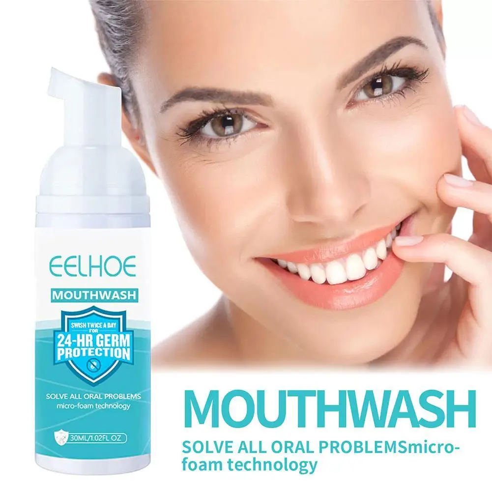 30ml Mousse Toothpaste Teeth Whitening Mousse Deep Cleaning Foam