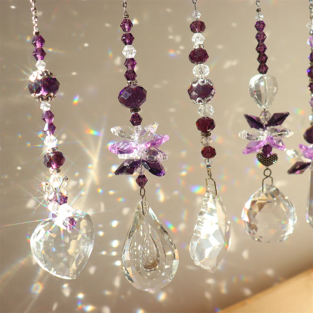 Crystal Pendant Window Curtains Lightcatchers Pendants Light Catching Drop Ornament Home Garden Balcony Decoration crystal pendant