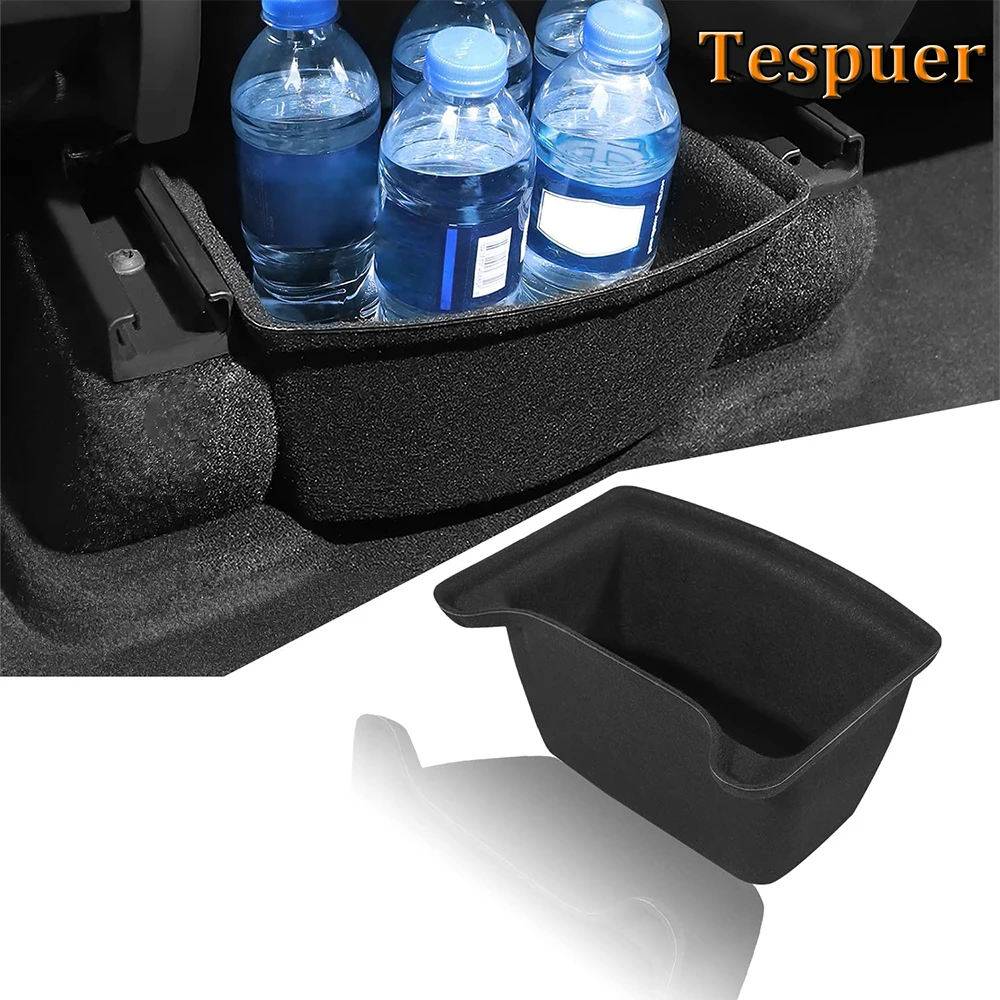 

For Tesla Model 3 Y Rear Center Console Organizer Storage Box Backseat Center Console Organizer Container Flocking Tray