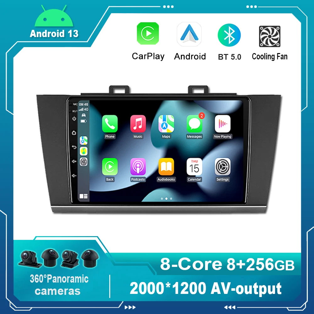

9 Inch Android 13.0 Car Radio Multimedia Video Player Navigation For Subaru Outback Legacy 2015-2018 No 2din 2 din dvd