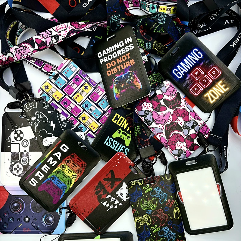 Versatile Card Holder Lanyard with Protective ID Badge and Credit Card Case