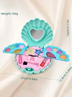 Fashion Kids Dress-Up Toy Set, Multi-Layer Shell Princess Makeup Box - Perfect Birthday & Christmas Gift for Girls 6