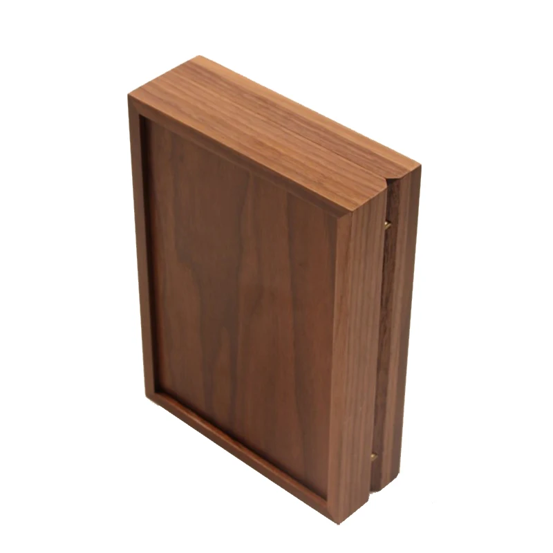 Wooden Jewelry Box Travel Ring Earring Storage Boxes Women's Necklace Bracelet Organizer Display Box with Magnetic Attraction