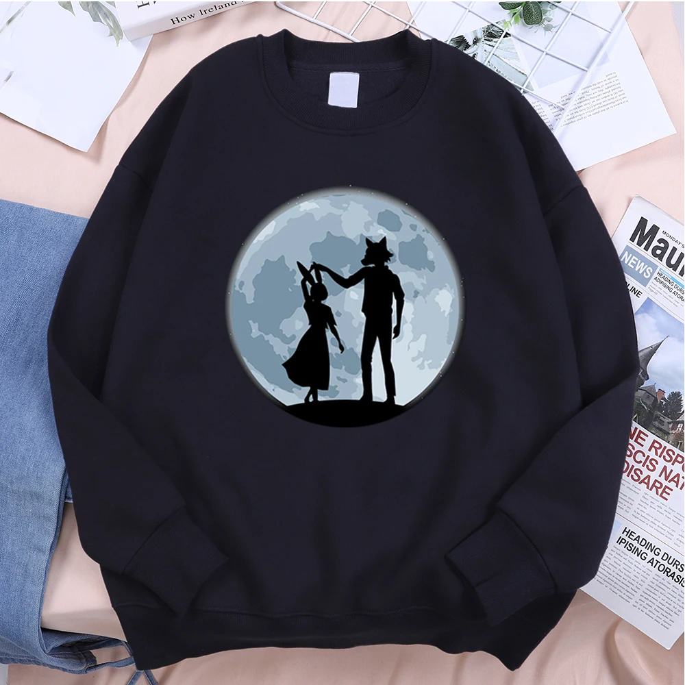 

Japanese Animation Clothing Tracksuit Mens Beastars Legosi Man Tracksuit Funny Cool Sweatshirts Solid Color Sweatshirtmale