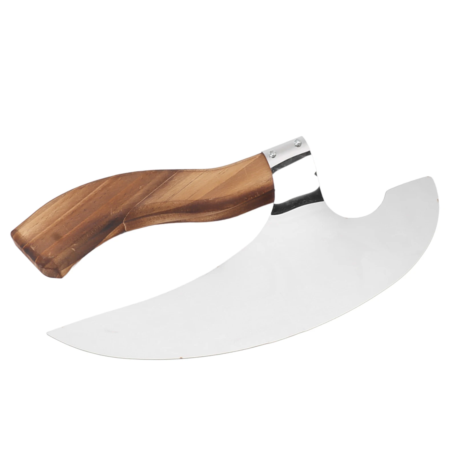 Viking Pizza Axe Handmade Stainless Steel Medieval Pizza Cutter with Pine Wood Handle for Home Restaurant Bar Viking Tool